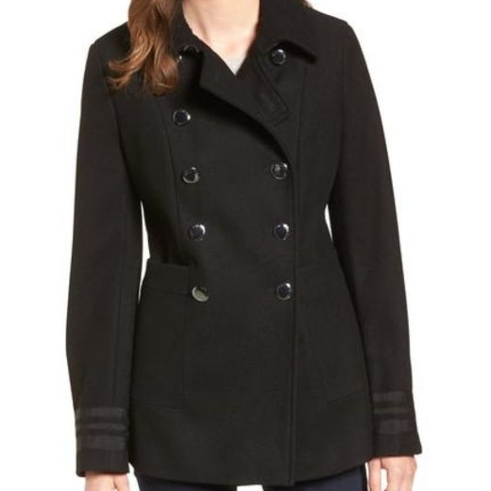 Calvin Klein Double Breasted Wool Peacoat